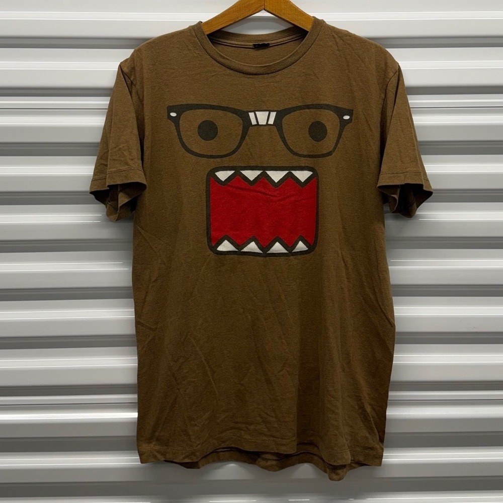 Vintage y2k Domo Nerd Official Licensed Brown Mens Large Shirt